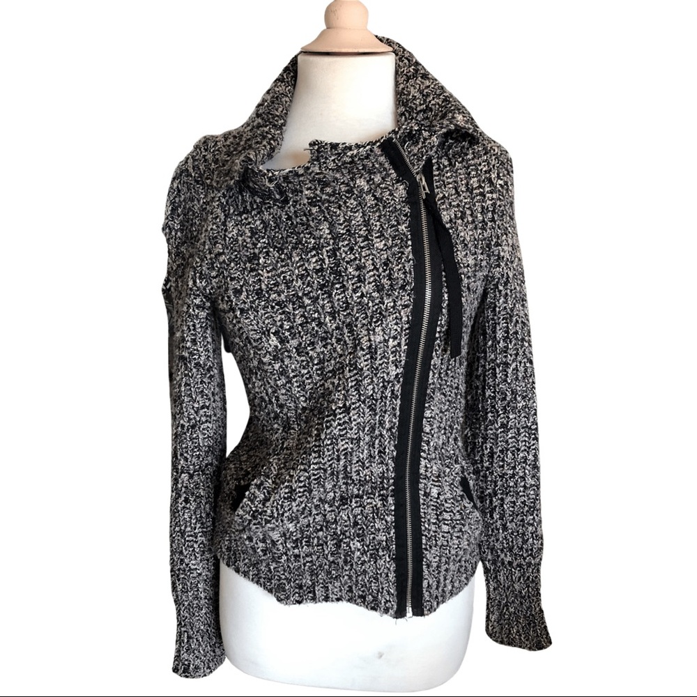 10 Free People Knit Moto Sweater